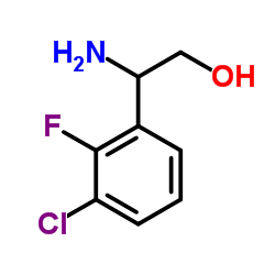 2-Amino-2-(3-chloro-2-fluorophenyl)ethanol结构式