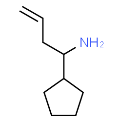 1-CYCLOPENTYLBUT-3-EN-1-AMINE structure