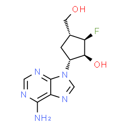 3'-deoxy-3'-fluoroaristeromycin结构式