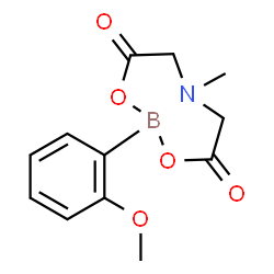 2-(2-Methoxyphenyl)-6-methyl-1,3,6,2-dioxazaborocane-4,8-dione Structure