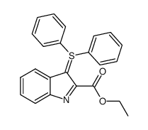 ethyl 2-carboxylate-3-diphenylsulfonioindolide Structure