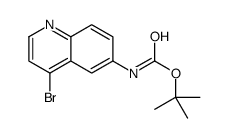 tert-butyl N-(4-bromoquinolin-6-yl)carbamate Structure
