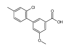 3-(2-chloro-4-methylphenyl)-5-methoxybenzoic acid结构式