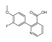 2-(3-fluoro-4-methoxyphenyl)pyridine-3-carboxylic acid Structure