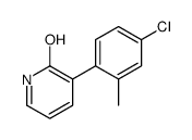 3-(4-chloro-2-methylphenyl)-1H-pyridin-2-one结构式