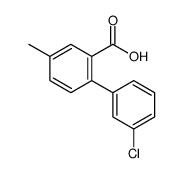 2-(3-chlorophenyl)-5-methylbenzoic acid结构式