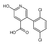 5-(2,5-dichlorophenyl)-2-oxo-1H-pyridine-4-carboxylic acid结构式
