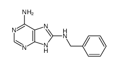 8-Benzylaminoadenine Structure