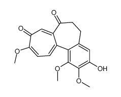 3-hydroxy-1,2,10-trimethoxy-5,6-dihydrobenzo[a]heptalene-7,9-dione结构式