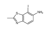7-iodo-2-methyl-1,3-benzothiazol-6-amine Structure