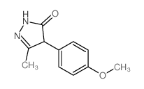 3H-Pyrazol-3-one,2,4-dihydro-4-(4-methoxyphenyl)-5-methyl- structure