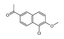 1-(5-chloro-6-methoxynaphthalen-2-yl)ethanone Structure