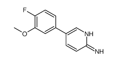 5-(4-Fluoro-3-methoxyphenyl)pyridin-2-amine structure