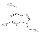 9H-Purin-2-amine,9-ethyl-6-(methylthio)- Structure