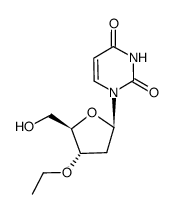 2'-Deoxy-3'-O-ethyluridine Structure