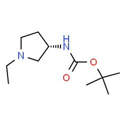 (S)-tert-Butyl 1-ethylpyrrolidin-3-ylcarbamate结构式