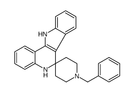 5,11-Dihydro-1'-(phenylmethyl)-spiro[6H-indolo[3,2-c]quinoline-6,4'-piperidine] Structure