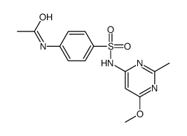 N-[4-[(6-methoxy-2-methylpyrimidin-4-yl)sulfamoyl]phenyl]acetamide结构式