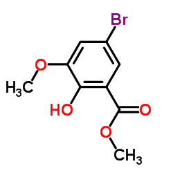 5-溴-2-羟基-3-甲氧基苯甲酸甲酯图片