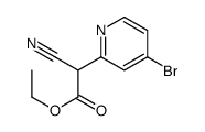 ethyl 2-(4-bromopyridin-2-yl)-2-cyanoacetate Structure