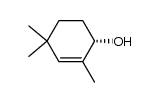 (S)-2,4,4-trimethyl-2-cyclohexen-1-ol结构式