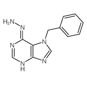 7H-Purine,6-hydrazinyl-7-(phenylmethyl)- Structure