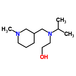 2-{Isopropyl[(1-methyl-3-piperidinyl)methyl]amino}ethanol结构式