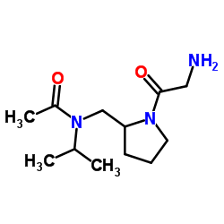 N-[(1-Glycyl-2-pyrrolidinyl)methyl]-N-isopropylacetamide Structure