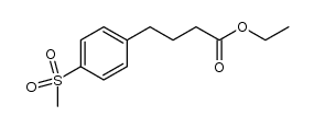 ethyl 4-(4-(methylsulfonyl)phenyl)butanoate结构式