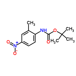2-Methyl-2-propanyl (2-methyl-4-nitrophenyl)carbamate Structure