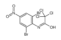 2,2,2-trichloro-N-(2,6-dibromo-4-nitrophenyl)acetamide结构式