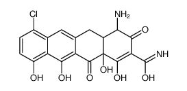 4-Amino-7-chloro-1,4,4a,5,12,12a-hexahydro-3,10,11,12a-tetrahydroxy-1,12-dioxo-2-naphthacenecarboxamide structure