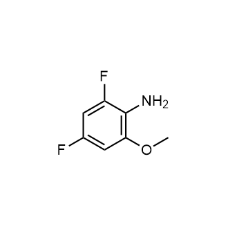 2,4-Difluoro-6-methoxyaniline Structure