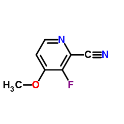 3-氟-4-甲氧基吡啶腈结构式