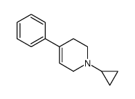 1-cyclopropyl-4-phenyl-1,2,3,6-tetrahydropyridine结构式