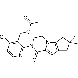 (4-Chloro-2-(7,7-dimethyl-1-oxo-1,3,4,6,7,8-hexahydro-2H-cyclopenta[4,5]pyrrolo[1,2-a]pyrazin-2-yl)pyridin-3-yl)methyl acetate Structure