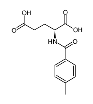 N-(4-methylbenzoyl)-L-glutamic acid结构式