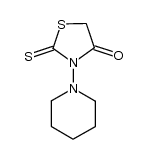 3-Piperidino-2-thioxo-thiazolidin-4-on Structure