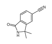 3,3-dimethyl-1-oxo-2,3-dihydro-1H-isoindole-5-carbonitrile Structure