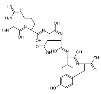 glycyl-arginyl-glycyl-aspartyl-valyl-tyrosine结构式