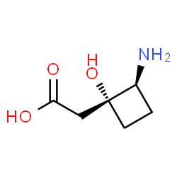 Cyclobutaneacetic acid, 2-amino-1-hydroxy-, cis- (9CI)结构式