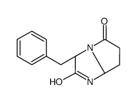 (3R,7aR)-3-benzyl-3,6,7,7a-tetrahydro-1H-pyrrolo[1,2-a]imidazole-2,5-dione结构式