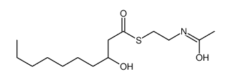 3-hydroxydecanoic acid N-acetylcysteamine thioester structure