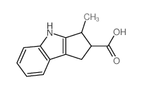 3-methyl-1,2,3,4-tetrahydrocyclopenta[b]indole-2-carboxylic acid结构式