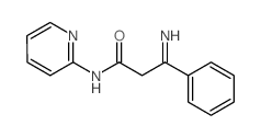 Benzenepropanamide, b-imino-N-2-pyridinyl-结构式