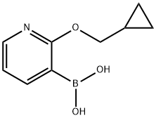 2-(Cyclopropylmethoxy)pyridine-3-boronic acid Structure