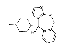 4-(1-methyl-4-piperidyl)-4,9-dihydrothieno(2,3-c)-2-benzothiepin-4-ol Structure