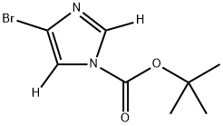 tert-butyl 4-bromo-1H-imidazole-1-carboxylate-2,5-d2结构式