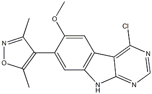 4-(4-chloro-6-methoxy-9H-pyrimido[4,5-b]indol-7-yl)-3,5-dimethylisoxazole picture