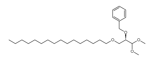 3-O-hexadecyl-2-O-benzyl-D-glyceraldehyde dimethylacetal结构式
